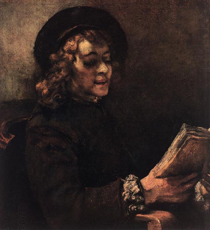 REMBRANDT Harmenszoon van Rijn Titus Reading du China oil painting art